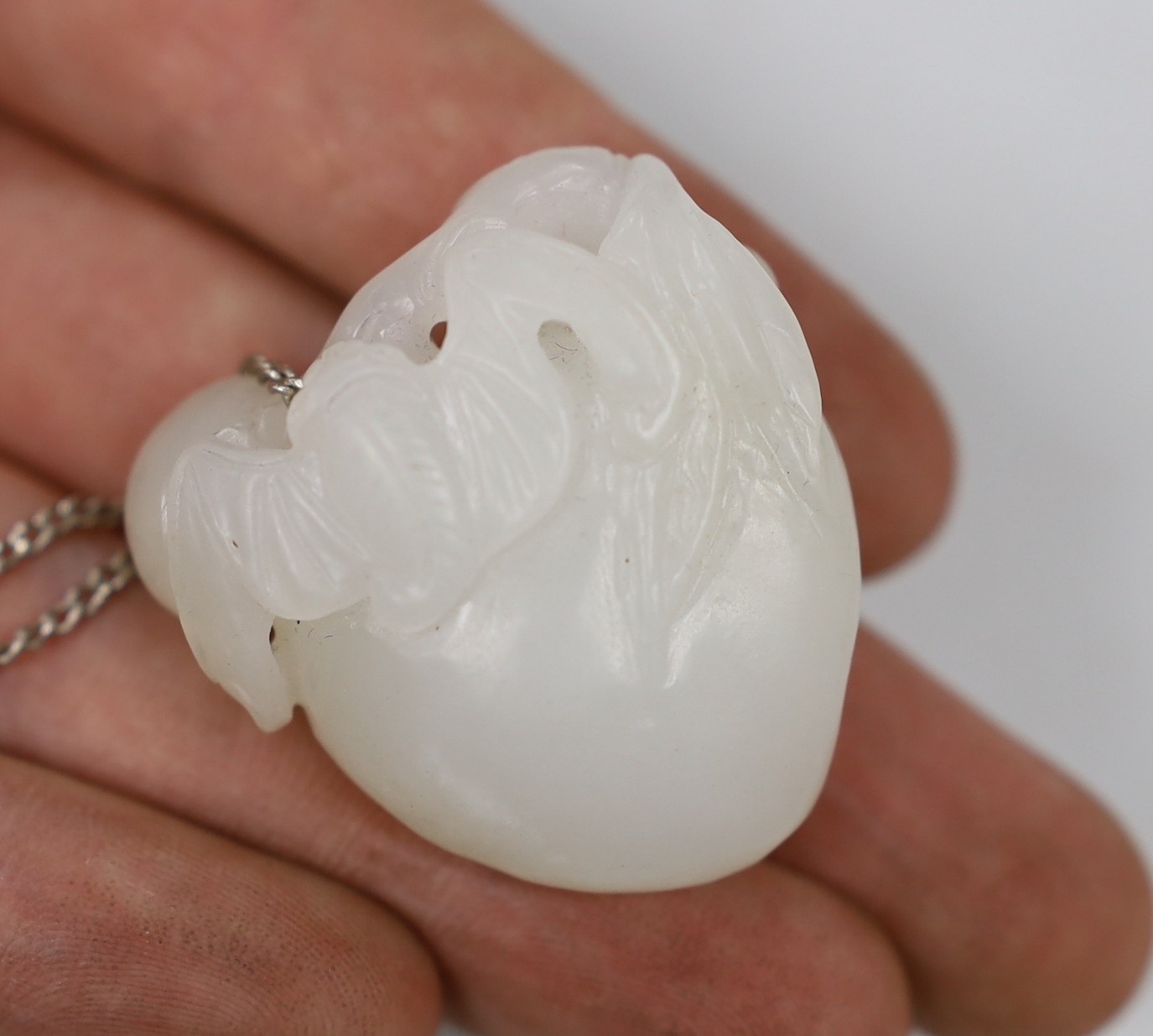 A Chinese white jade 